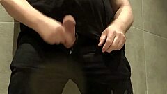 Chubbykaot Edges Intensely Cums Hard Gym Bathroom Stall