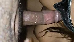 brooklyn ebony takes massive facial on her wet pussy!