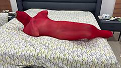 oh man locked tight in pantyhose bondage cocoon stretched mummified in nylons