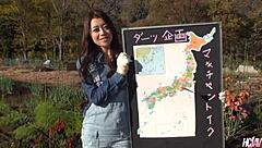 Hot Horny Japanese Lady Maki Houjyou Squirms as He Pumps Creampie Deep in Hairy Pussy