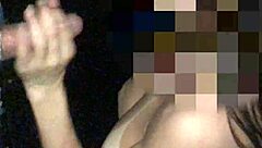 wet gloryhole handjob milks hot cumshot load