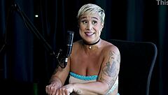 Naked blonde gets erotic massage after regretful date fuckup!