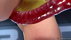 fuck... i rub dildo hard in yellow panties babe