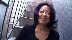 Did Asian Mom Junko Sakashita Show Her Big Tits on Street for Deepthroat Doggy Fingering?