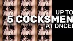 A busty blonde joins wild group fun ending in creampie