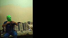 Shameless horny MILF fingers big pussy after work!