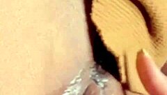 Latina licks pussy and clit in hot cunilingus.