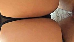 Big ass mature sneaks in for anal while hubby works