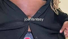 joanfantasy's ebony ass flashes during solo bathroom masturbation break 💦🚽