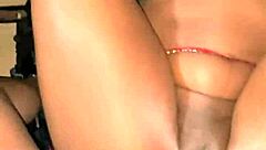 horny ebony babe bends over big black cock outdoors in homemade public pounding