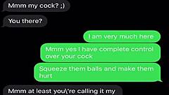 Sexting My Sissy Bitch into Total Emasculated Cock-Teasing Humiliation