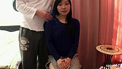 wow, this petite japanese virgin teen gets picked up and seduced into rough first-time fucking by old guy uncensored!