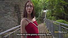 hey shy brunette wanna get paid to fuck me right here in the park?