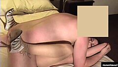 brunette amateur rides cock cowgirl then bends for homemade cum on ass