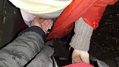 our steamy autumn hut sex mutual masturbation lesbian brunette hairy pussy orgasm 😍💕🔥