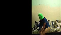 Shameless horny MILF fingers big pussy after work!