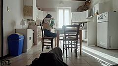 begging for blowjob but gets handjob instead in italian amateur clip?