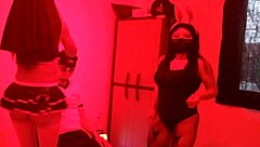 wanna dance erotically with hot latina milfs until that effeminate guy joins for steamy threesome sex?