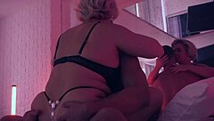 Tantric threesome massage turns into wild milf pounding ecstasy!!