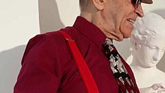 Young girl teases old man dad backstage outdoor public fetish filming??