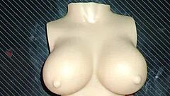 Dolly begs for double penetration then I explode on her tits