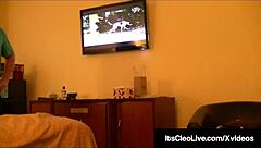 cam cutie its cleo slurps deepthroat cumshot on freckles