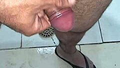 kleber busting huge creampie load solo brazilian style 💦🍑