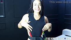 Moonblack's Curvy Latina Ass in Tight Spandex Vintage Neoprene Tease.