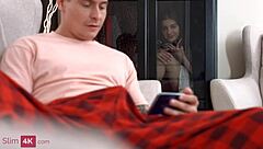 imagine your skinny gf catching you stroking that shaved pussy doll