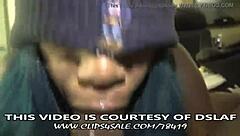 Ebony Latina deepthroats black cock in intense sucking frenzy