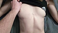 Petite Teen's Extremely Tight Pussy Resists Hard Cock Entry