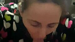 Kneeling Under Desk Licking Monster Cock Before Swallowing Huge Cum Mouthful POV