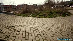 PUBLIC AGENT BRUNETTE SHOWS TITS ASS SUCKS RIDES MONSTER COCK OUTDOOR