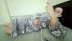 cheating wife in sexy maid outfit takes friends creampie doggy