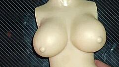 Dolly begs for double penetration then I explode on her tits