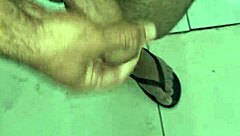 kleber busting huge creampie load solo brazilian style 💦🍑