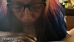 She's deepthroating that huge black cock eyes locked tight on him the whole time homemade ebony wife