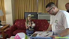 Luna Lips' Pregnant Pussy Gangbanged by Hung Cocks