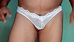 damn im so horny dancin in white panties lingerie pantyhose feelin sexy mexican heat