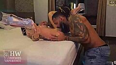 professor fucks housewife's ass pussy with bbc leaves creampie for cuckold hubby 😈