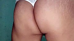 damn im so horny dancin in white panties lingerie pantyhose feelin sexy mexican heat