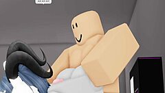 two roblox sluts get their asses and tits wrecked in monster cock orgy