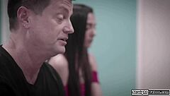 OMG teen finally gives virginity to stepdad deepthroat and fuck 😱🍆💦