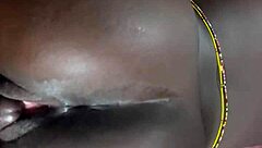 Brutal Homemade Pounding for Ebony House Girl!