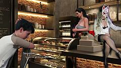 hey stepmom grabs golden boy's huge cock for a suck