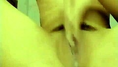 Hey, catch her stroking pussy while I spy secretly now