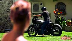 Samantha, the french milf bombshell with big tits, craves hardcore slut sex