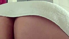 bbw mature flashes huge tits big ass in steamy shower!