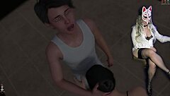 hey stepmom grabs golden boy's huge cock for a suck