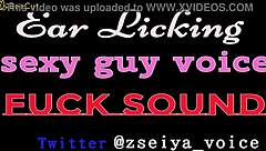 OMG Sexy Ear Licking Guy Voice Fuck Sounds ASMR!